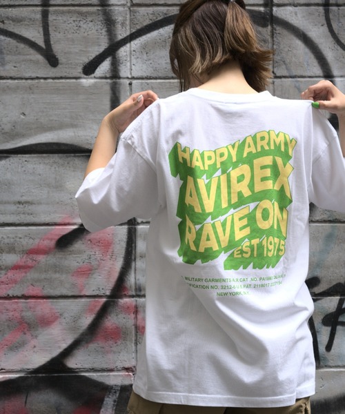 AVIREX（アヴィレックス）の「【WEB限定】ハッピー アーミー Tシャツ / HAPPY ARMY T-SHIRT / アヴィレックス / AVIREX（Tシャツ/カットソー・メンズ・ホワイト・MEDIUM/LARGE/X-LARGE）」の13枚目の写真