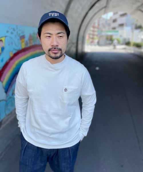 Munsingwear Grand-Slam(マンシングウェア グランドスラム)の「【Grand-Slam】アメリカ製 ラグランスリーブモックシャツ メンズ レディース ユニセックス ウェア 父の日 シャツ ポロシャツ スポーツウェア(Tシャツ/カットソー・メンズ・ホワイト/ネイビー/カーキ/ブラック/グレー・S/M/L/XL)」の8枚目の写真