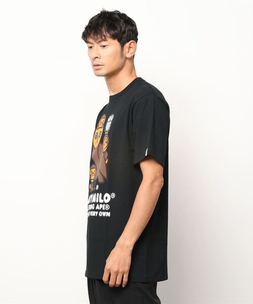OVO "OCTOBER VERY OWN"(オービーオー オクトーバーベリーオウン)の「BAPE X OVO BABY MILO TEE M(Tシャツ/カットソー・メンズ・ブラック/ホワイト・LARGE/MEDIUM/SMALL)」の8枚目の写真