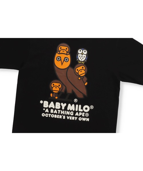 OVO "OCTOBER VERY OWN"(オービーオー オクトーバーベリーオウン)の「BAPE X OVO BABY MILO TEE M(Tシャツ/カットソー・メンズ・ブラック/ホワイト・LARGE/MEDIUM/SMALL)」の6枚目の写真