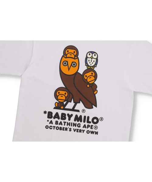 OVO "OCTOBER VERY OWN"(オービーオー オクトーバーベリーオウン)の「BAPE X OVO BABY MILO TEE M(Tシャツ/カットソー・メンズ・ブラック/ホワイト・LARGE/MEDIUM/SMALL)」の3枚目の写真