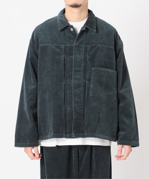 JOURNAL STANDARD（ジャーナルスタンダード）の「コーデュロイ トラッカージャケット（ブルゾン・メンズ・グリーン/ブラック系その他/ネイビー/ベージュ・MEDIUM/LARGE/SMALL）」の17枚目の写真