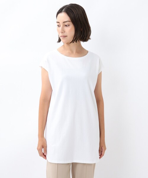 UNTITLED（アンタイトル）の「◆Vネックニットプルオーバー+フレンチカットソーセット【洗える】（その他トップス・レディース・ライトグレー/ブラック/ライトベージュ/ライトオレンジ系・00/02）」の16枚目の写真