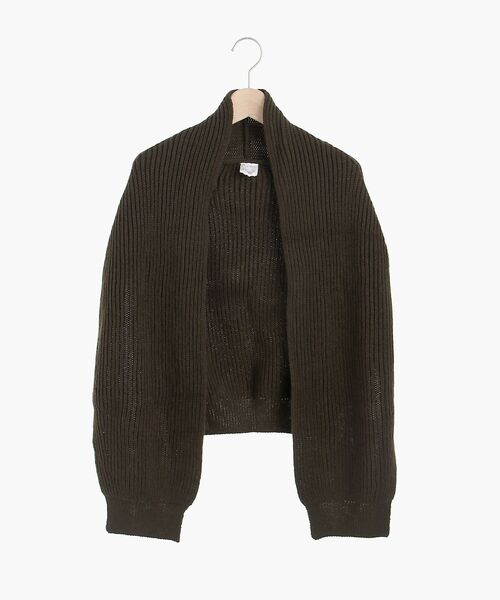 le.coeur blanc（ルクールブラン）の「アゼショルダーマフラー（マフラー・レディース・ベージュ/ブラウン・FREE）」の2枚目の写真