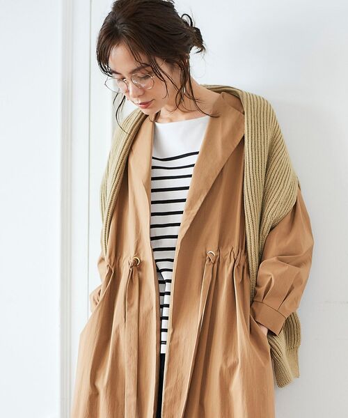 le.coeur blanc（ルクールブラン）の「アゼショルダーマフラー（マフラー・レディース・ベージュ/ブラウン・FREE）」の10枚目の写真