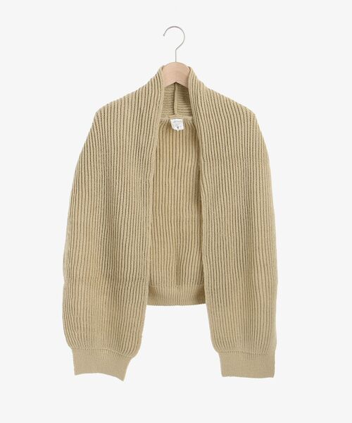 le.coeur blanc（ルクールブラン）の「アゼショルダーマフラー（マフラー・レディース・ベージュ/ブラウン・FREE）」の8枚目の写真