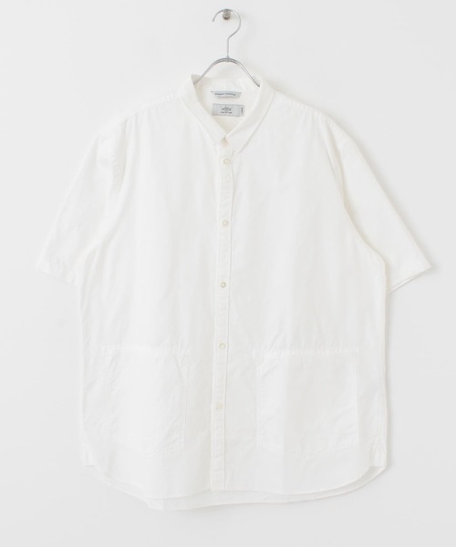 WORK NOT WORK URBAN RESEARCH(ワークノットワークアーバンリサーチ)の「WORK NOT WORK ショートスリーブカバーオールシャツ(シャツ/ブラウス・メンズ・ライトグレー/オフホワイト・SMALL/MEDIUM/LARGE/X-LARGE/0)」の11枚目の写真