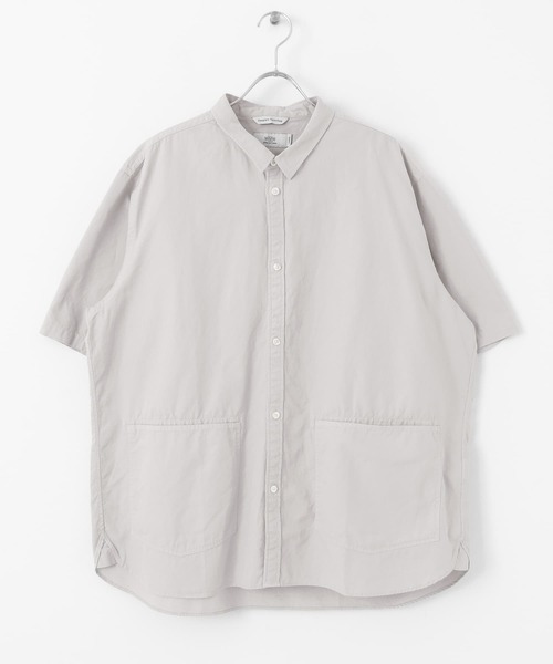 WORK NOT WORK URBAN RESEARCH(ワークノットワークアーバンリサーチ)の「WORK NOT WORK ショートスリーブカバーオールシャツ(シャツ/ブラウス・メンズ・ライトグレー/オフホワイト・SMALL/MEDIUM/LARGE/X-LARGE/0)」の13枚目の写真