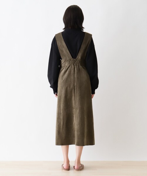 DRESKIP(ドレスキップ)の「◆Vネックコ-ディロイジャンスカ(スカート・レディース・ダークブラウン/グレー系その他/ブラウン系その他2・02/03)」の13枚目の写真