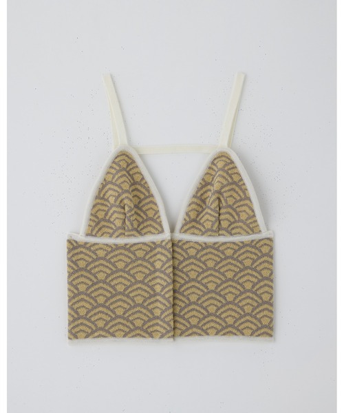 TAN（タン）の「TAN WAVE PATTERN CAMISOLE（キャミソール・レディース・イエロー・FREE）」の4枚目の写真