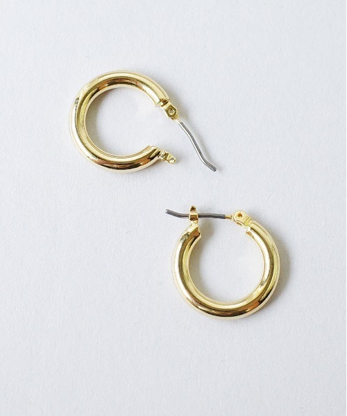 SIGNAL（シグナル）の「【SIGNAL/シグナル】Chunky Hoop Pierce 18mm/ チャンキーフープピアス（ピアス（両耳用）・レディース・シルバー/ゴールド・FREE）」の6枚目の写真