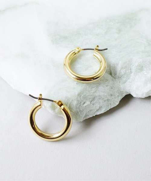 SIGNAL（シグナル）の「【SIGNAL/シグナル】Chunky Hoop Pierce 18mm/ チャンキーフープピアス（ピアス（両耳用）・レディース・シルバー/ゴールド・FREE）」の7枚目の写真