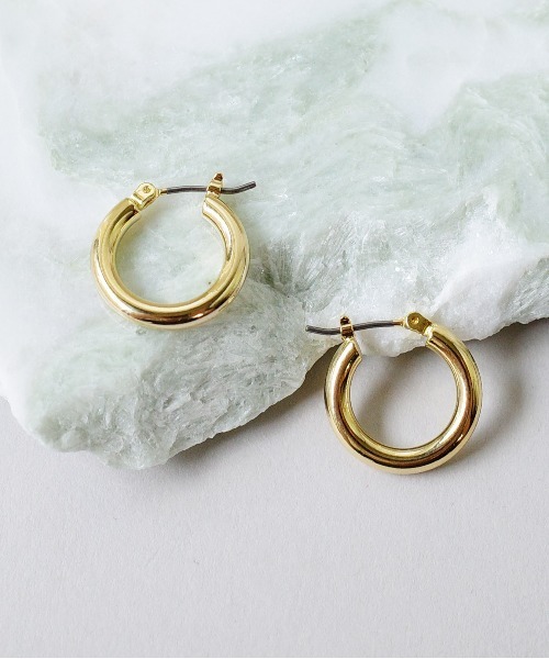 SIGNAL（シグナル）の「【SIGNAL/シグナル】Chunky Hoop Pierce 18mm/ チャンキーフープピアス（ピアス（両耳用）・レディース・シルバー/ゴールド・FREE）」の14枚目の写真