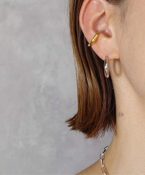 SIGNAL（シグナル）の「【SIGNAL/シグナル】Chunky Hoop Pierce 18mm/ チャンキーフープピアス（ピアス（両耳用）・レディース・シルバー/ゴールド・FREE）」の17枚目の写真