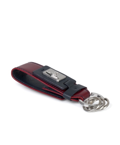 Vivienne Westwood ACCESSORIES(ヴィヴィアンウエストウッドアクセサリー)の「“カラーステッチ” キーホルダー【859957 VWK610E】(キーホルダー・メンズ・ブラック/ネイビー/ボルドー・FREE)」の7枚目の写真
