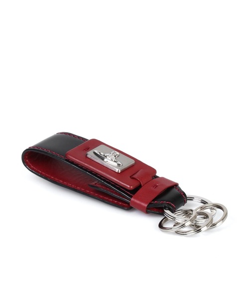 Vivienne Westwood ACCESSORIES(ヴィヴィアンウエストウッドアクセサリー)の「“カラーステッチ” キーホルダー【859957 VWK610E】(キーホルダー・メンズ・ブラック/ネイビー/ボルドー・FREE)」の6枚目の写真