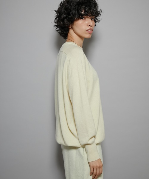 Whim Gazette GEMINI ピュアカシミヤ100%クルーネックニット Whim Gazette GEMINI ピュアカシミヤ100%クルーネックニット Whim