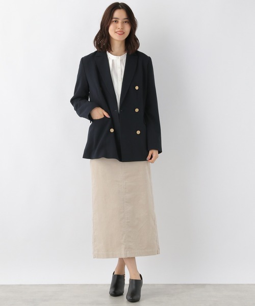 LEPSIM（レプシィム）の「Wメタルボタンジャケット　217113（テーラードジャケット・レディース・ネイビー/ブラウン・MEDIUM/LARGE）」の9枚目の写真