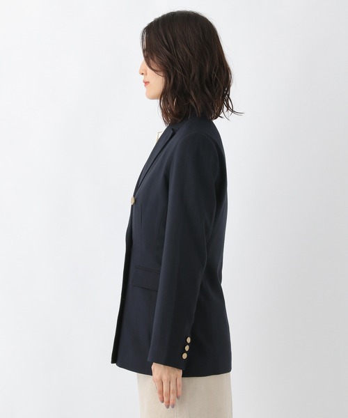 LEPSIM（レプシィム）の「Wメタルボタンジャケット　217113（テーラードジャケット・レディース・ネイビー/ブラウン・MEDIUM/LARGE）」の3枚目の写真