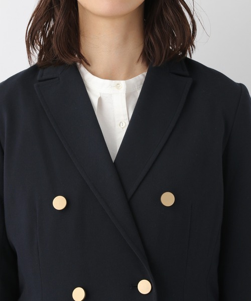 LEPSIM（レプシィム）の「Wメタルボタンジャケット　217113（テーラードジャケット・レディース・ネイビー/ブラウン・MEDIUM/LARGE）」の7枚目の写真