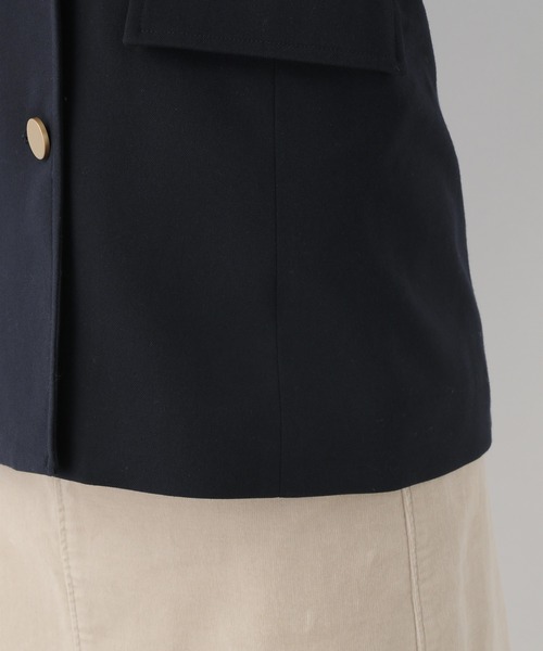 LEPSIM（レプシィム）の「Wメタルボタンジャケット　217113（テーラードジャケット・レディース・ネイビー/ブラウン・MEDIUM/LARGE）」の10枚目の写真