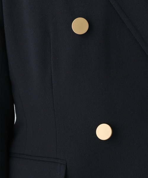 LEPSIM（レプシィム）の「Wメタルボタンジャケット　217113（テーラードジャケット・レディース・ネイビー/ブラウン・MEDIUM/LARGE）」の12枚目の写真