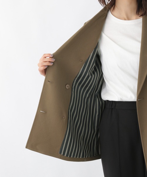 LEPSIM（レプシィム）の「Wメタルボタンジャケット　217113（テーラードジャケット・レディース・ネイビー/ブラウン・MEDIUM/LARGE）」の8枚目の写真