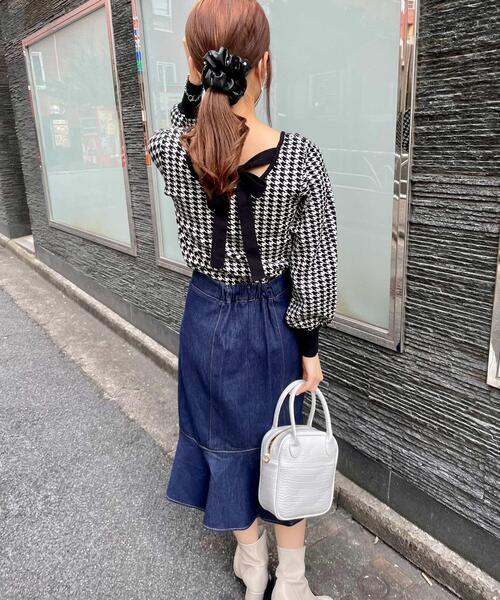 INGNI（イング）の「合皮シュシュ（シュシュ・レディース・ブラウン/モカ/ブラック系その他/ブラック・ONE SIZE）」の8枚目の写真