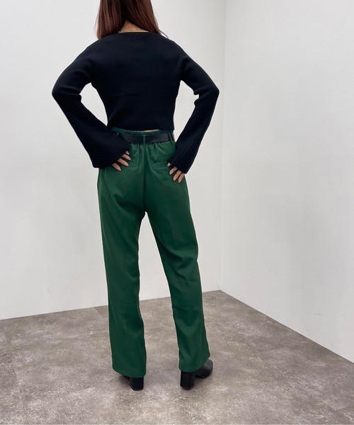 apres jour mignon（アプレジュールミニョン）の「フレア袖カーディガン【ZOZOTOWN限定アイテム】（カーディガン/ボレロ・レディース・グリーン/アイボリー/ブラック/オレンジ・フリー/X-LARGE）」の22枚目の写真