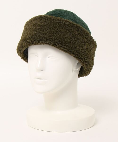 チャイハネ（チャイハネ）の「【チャイハネ】バイカラーボアキャップ（キャップ・レディース・ベージュ/グリーン/ネイビー・FREE）」の13枚目の写真