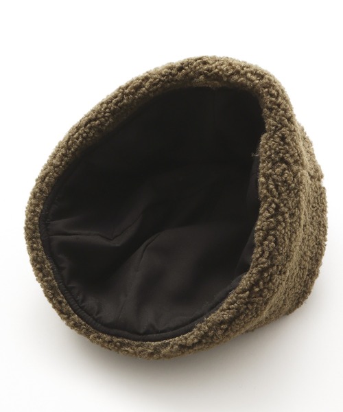 チャイハネ（チャイハネ）の「【チャイハネ】バイカラーボアキャップ（キャップ・レディース・ベージュ/グリーン/ネイビー・FREE）」の5枚目の写真