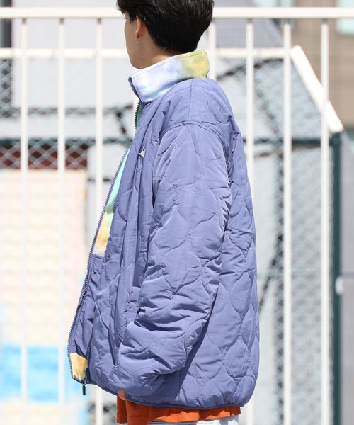 RIPNDIP(リップンディップ)の「RIPNDIP/リップンディップ Castanza Reversible Brushed Fleece & Quilted Jacket フリースジャケット タイダイ リバーシブル(ブルゾン・メンズ・パープル・L/XL/M)」の20枚目の写真