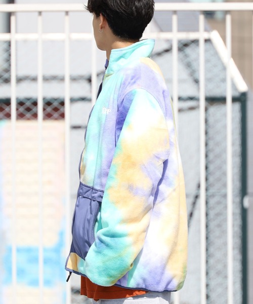 RIPNDIP(リップンディップ)の「RIPNDIP/リップンディップ Castanza Reversible Brushed Fleece & Quilted Jacket フリースジャケット タイダイ リバーシブル(ブルゾン・メンズ・パープル・L/XL/M)」の18枚目の写真