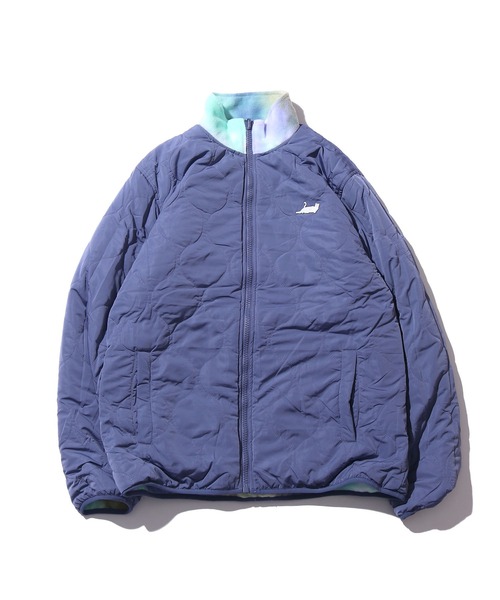 RIPNDIP(リップンディップ)の「RIPNDIP/リップンディップ Castanza Reversible Brushed Fleece & Quilted Jacket フリースジャケット タイダイ リバーシブル(ブルゾン・メンズ・パープル・L/XL/M)」の6枚目の写真