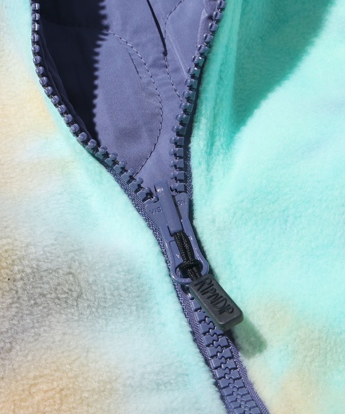 RIPNDIP(リップンディップ)の「RIPNDIP/リップンディップ Castanza Reversible Brushed Fleece & Quilted Jacket フリースジャケット タイダイ リバーシブル(ブルゾン・メンズ・パープル・L/XL/M)」の8枚目の写真