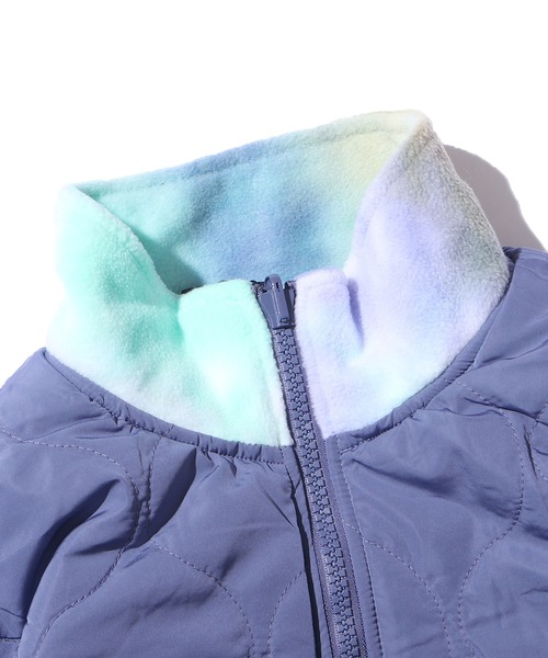 RIPNDIP(リップンディップ)の「RIPNDIP/リップンディップ Castanza Reversible Brushed Fleece & Quilted Jacket フリースジャケット タイダイ リバーシブル(ブルゾン・メンズ・パープル・L/XL/M)」の5枚目の写真