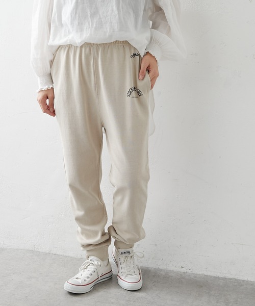 PUAL CE CIN(ピュアルセシン)の「ピグメント裏毛パンツ(その他パンツ・レディース・グレー/チャコールグレー/ベージュ/グリーン・FREE)」の3枚目の写真