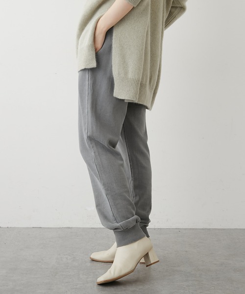 PUAL CE CIN(ピュアルセシン)の「ピグメント裏毛パンツ(その他パンツ・レディース・グレー/チャコールグレー/ベージュ/グリーン・FREE)」の13枚目の写真