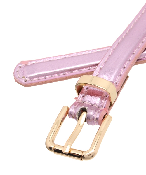 WEGO（ウィゴー）の「WEGO/メタリック細ベルト（ベルト・レディース・サックスブルー/ピンク/シルバー/ゴールド・FREE）」の5枚目の写真