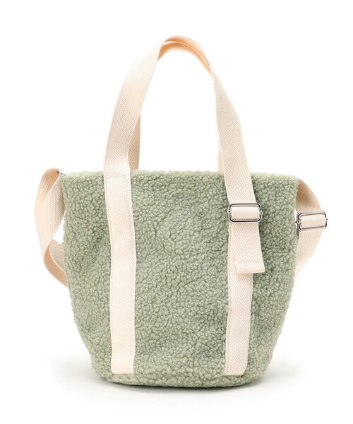 SHOO・LA・RUE(シューラルー)の「◆ボアテープバケツ型トート(トートバッグ・レディース・ベージュ/ピンク系その他/ライトグリーン/ダークブラウン・00)」の3枚目の写真