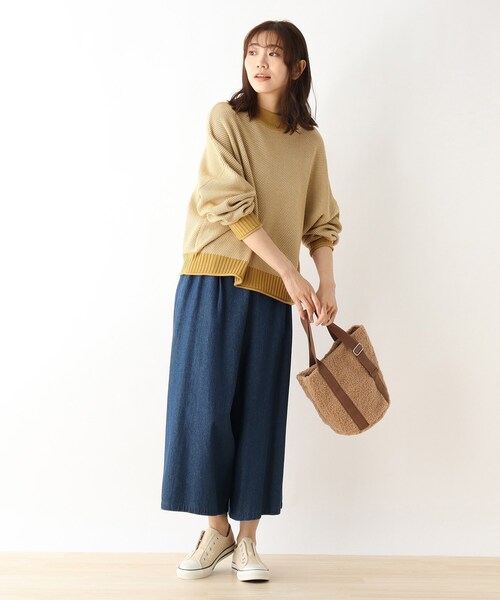 SHOO・LA・RUE(シューラルー)の「◆ボアテープバケツ型トート(トートバッグ・レディース・ベージュ/ピンク系その他/ライトグリーン/ダークブラウン・00)」の10枚目の写真