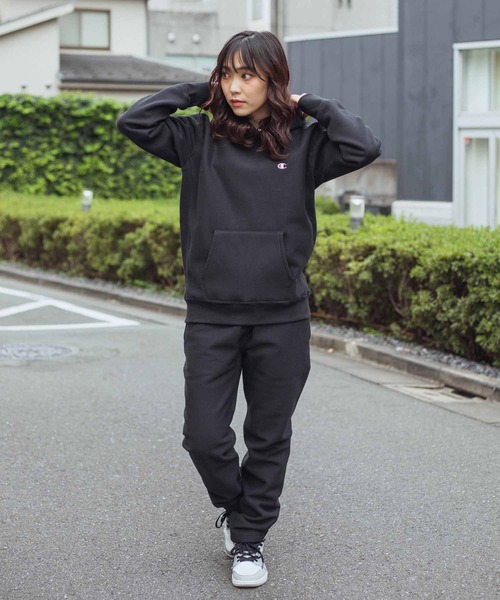 Champion（チャンピオン）の「CHAMPION REVERSE WEAVE HOODED SWEATSHIRT STORM SHELL C3-U123（パーカー・メンズ・グレー/ブラック・X-LARGE/LARGE/MEDIUM）」の5枚目の写真