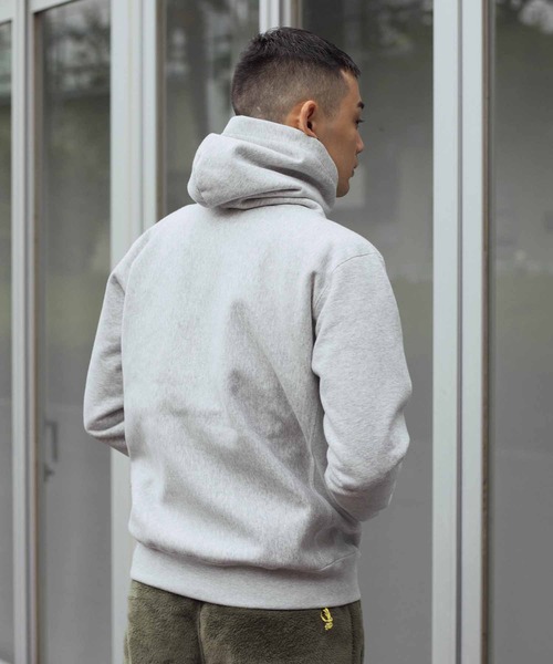 Champion（チャンピオン）の「CHAMPION REVERSE WEAVE HOODED SWEATSHIRT STORM SHELL C3-U123（パーカー・メンズ・グレー/ブラック・X-LARGE/LARGE/MEDIUM）」の12枚目の写真