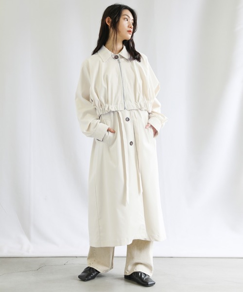 レイヤードステンカラーコート（ステンカラーコート）｜select MOCA