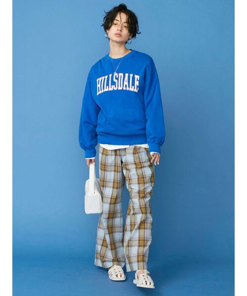 Ungrid（アングリッド）の「ウォッシュロゴスウェット(カレッジロゴ)（スウェット・レディース・ライトグレー/チャコールグレー/グリーン/ブルー・FREE）」の18枚目の写真