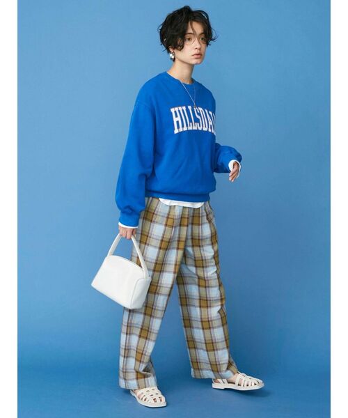 Ungrid（アングリッド）の「ウォッシュロゴスウェット(カレッジロゴ)（スウェット・レディース・ライトグレー/チャコールグレー/グリーン/ブルー・FREE）」の19枚目の写真