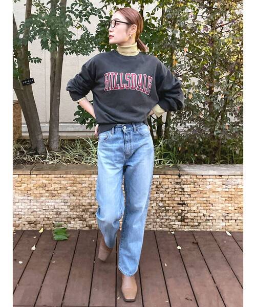 Ungrid（アングリッド）の「ウォッシュロゴスウェット(カレッジロゴ)（スウェット・レディース・ライトグレー/チャコールグレー/グリーン/ブルー・FREE）」の21枚目の写真