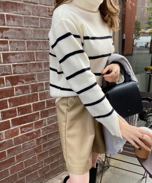 CLEA（クレア）の「フェイクレザータックハーフパンツ（その他パンツ・レディース・ブラック/ベージュ/オリーブ・FREE）」の10枚目の写真