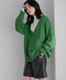 LOWRYS FARM | 深ＶネックニットＬＳ　259792(ニット/セーター)