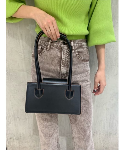 SLY（スライ）の「RECTANGULAR SHOULDER POCHETTE ショルダー ポシェット（ハンドバッグ・レディース・ブラック/グリーン・FREE）」の18枚目の写真